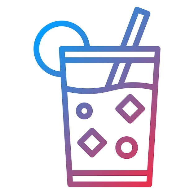 La imagen vectorial del icono de Bloody Mary se puede usar para el Brunch