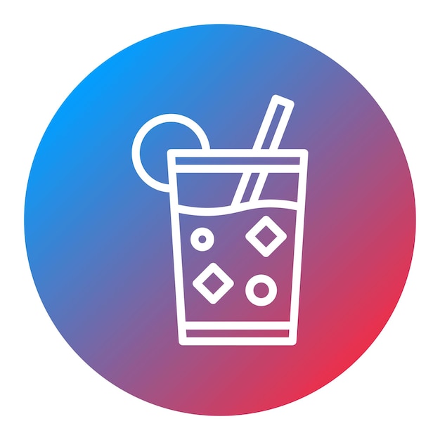 La imagen vectorial del icono de Bloody Mary se puede usar para el Brunch