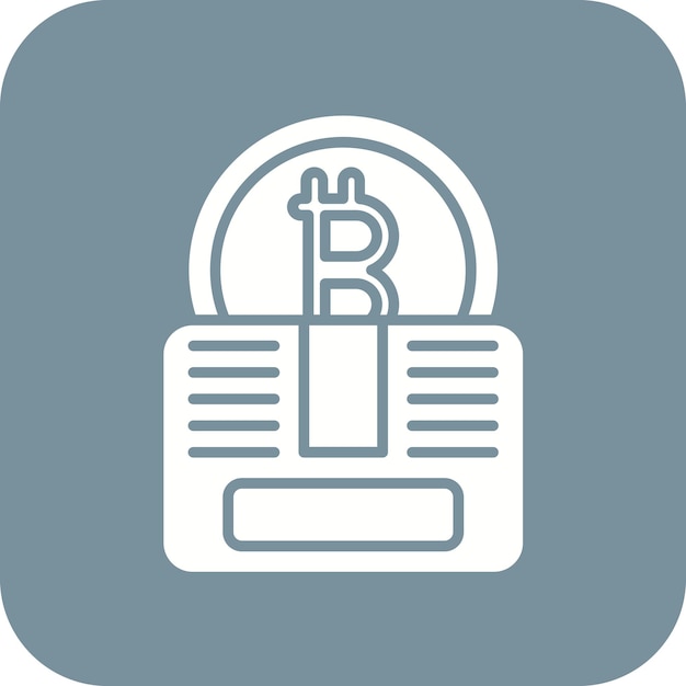La imagen vectorial del ícono de bloque de tiempo se puede utilizar para la criptomoneda