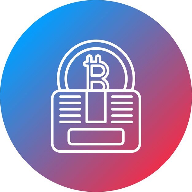 La imagen vectorial del ícono de bloque de tiempo se puede utilizar para la criptomoneda