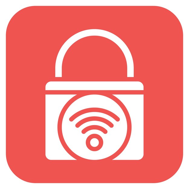 La imagen vectorial del icono de bloqueo inteligente se puede utilizar para la biometría