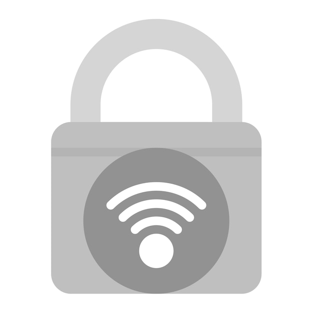 La imagen vectorial del icono de bloqueo inteligente se puede utilizar para la biometría