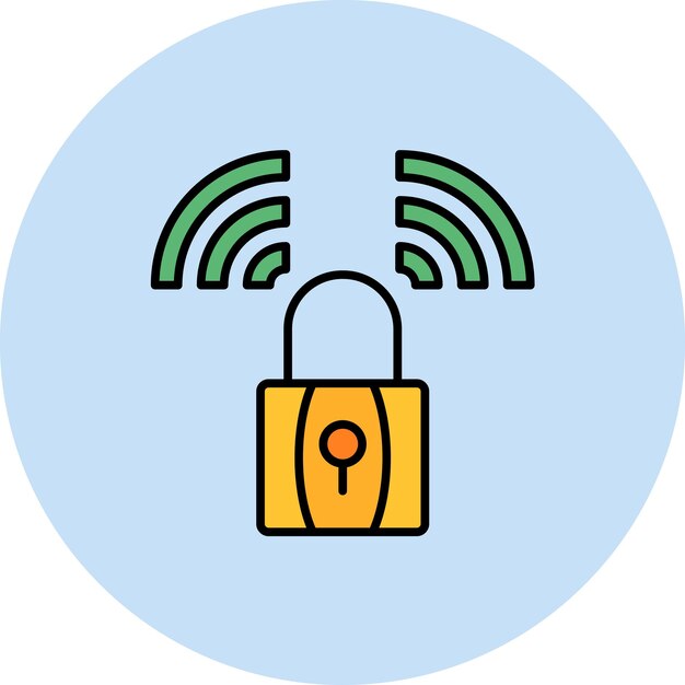 Imagen vectorial del icono de bloqueo inteligente Se puede utilizar para Smart Home