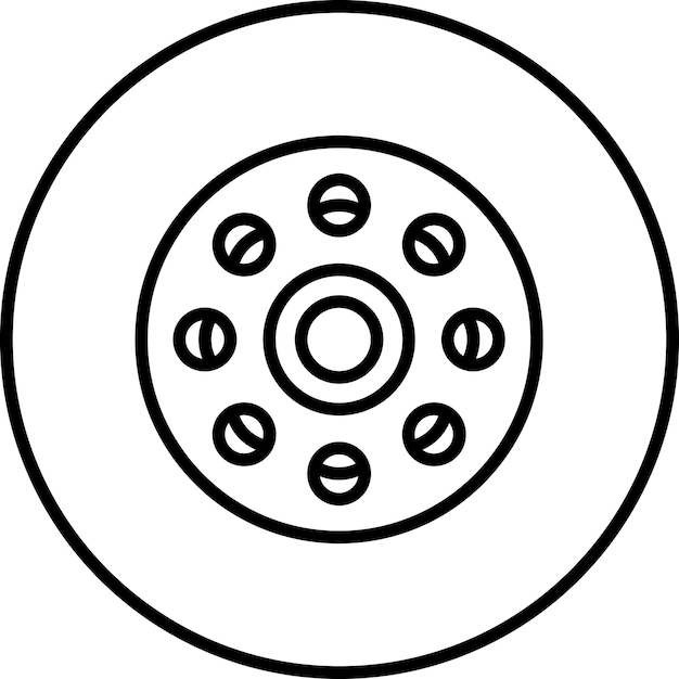 Imagen vectorial de icono de Bobbin Se puede usar para Art and Craft Supplies