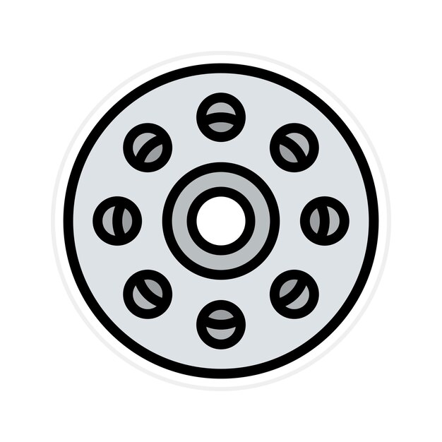 Imagen vectorial de icono de Bobbin Se puede usar para Art and Craft Supplies