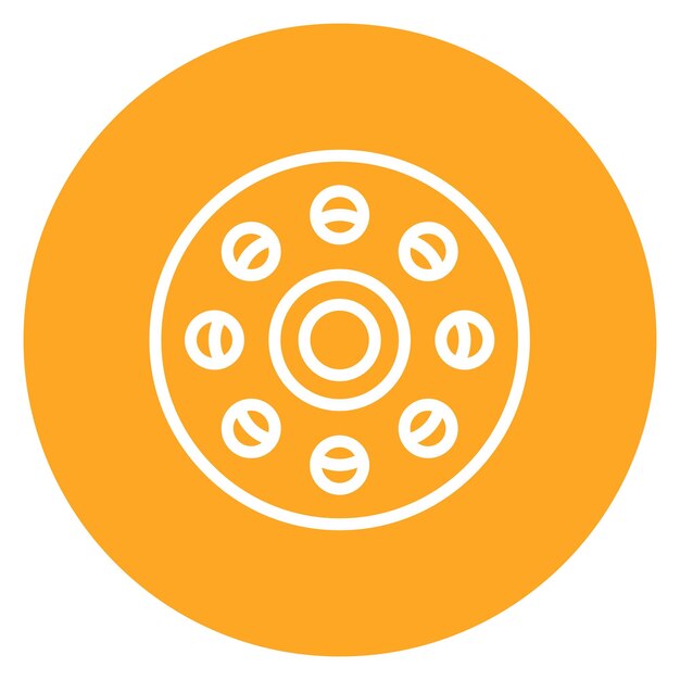 Imagen vectorial de icono de Bobbin Se puede usar para Art and Craft Supplies