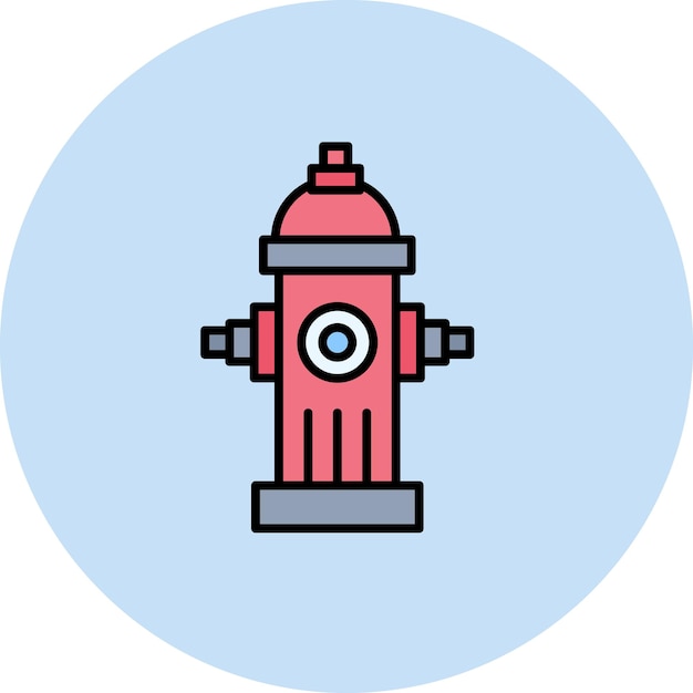 Imagen vectorial del icono de la boca de agua Se puede usar para City Elements