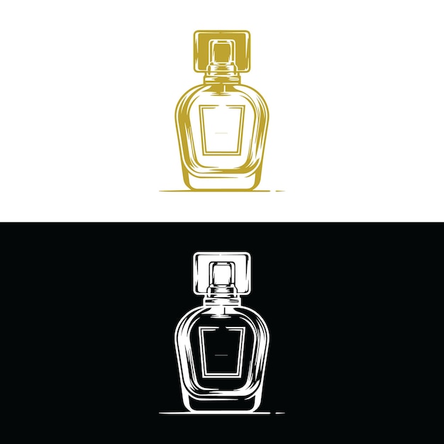 Imagen vectorial del icono del boceto del perfume dibujado a mano Ilustración del símbolo del perfume