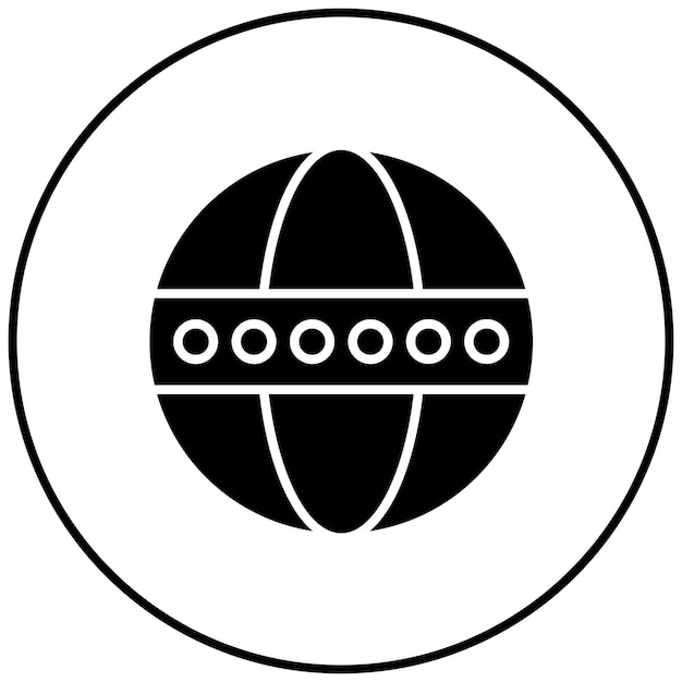 Imagen vectorial del icono de la bola de circo Se puede usar para Circo