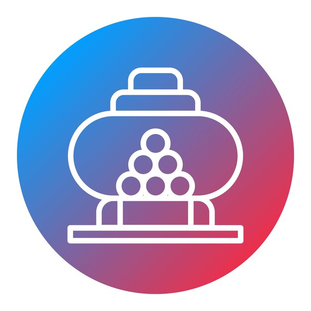 Imagen vectorial del icono de las bolas de la lotería Se puede usar para el casino