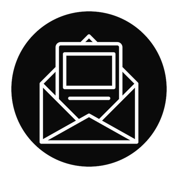 Imagen vectorial del icono del boletín de noticias Se puede utilizar para la Agencia de Relaciones Públicas