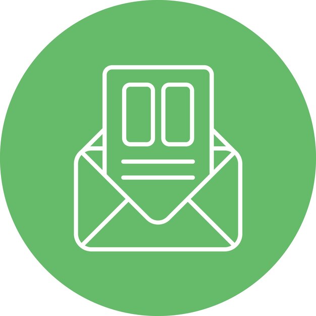 Imagen vectorial del icono del boletín de noticias Se puede utilizar para marketing