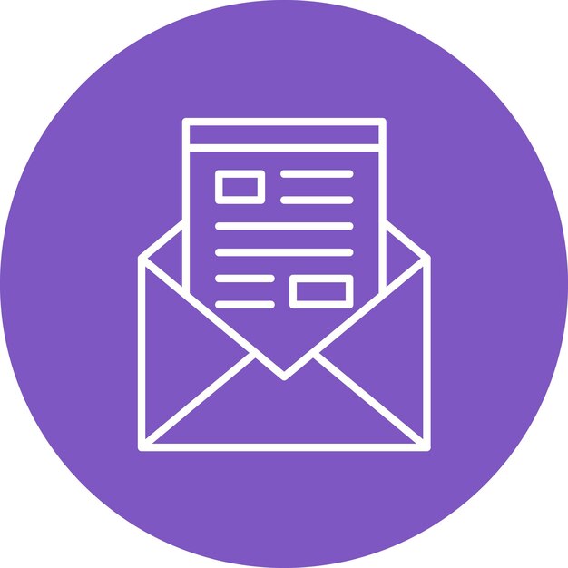Imagen vectorial del icono del boletín de noticias Se puede utilizar para Noticias y Medios
