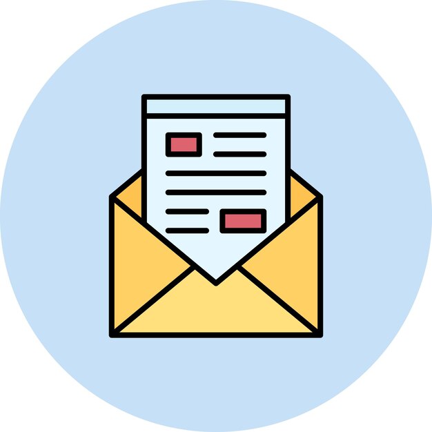 Imagen vectorial del icono del boletín de noticias Se puede utilizar para Noticias y Medios