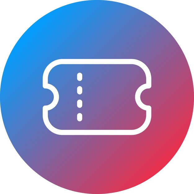 Imagen vectorial de icono de boleto I Se puede utilizar para la interfaz de usuario