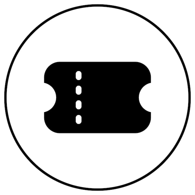 Imagen vectorial de icono de boleto I Se puede utilizar para la interfaz de usuario