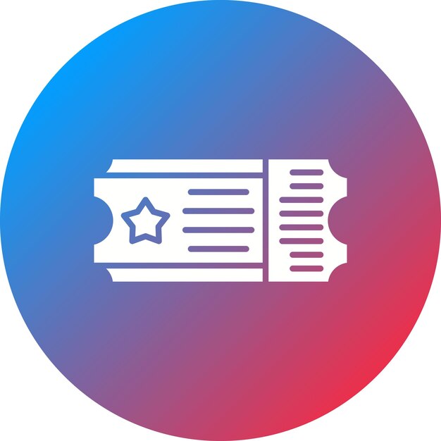 Imagen vectorial del icono del boleto Se puede usar para el parque temático