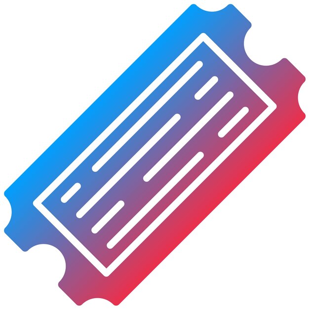 Imagen vectorial de icono de boleto Se puede utilizar para la tienda web