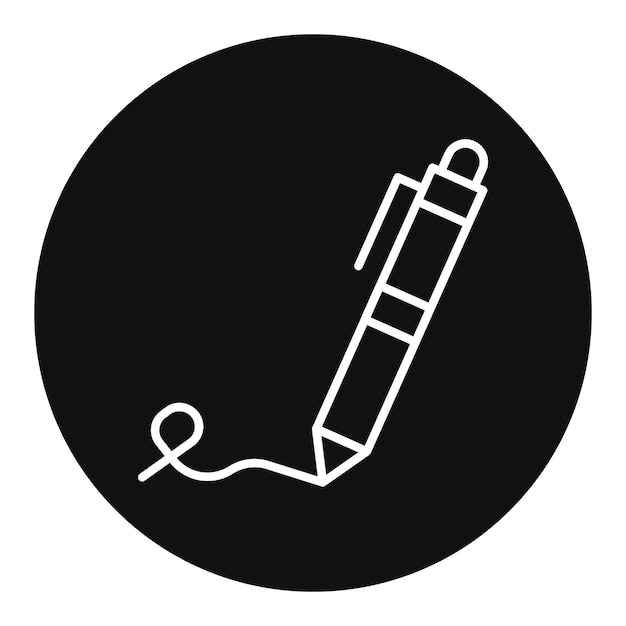 Imagen vectorial del icono del bolígrafo Se puede usar para el Día del Padre