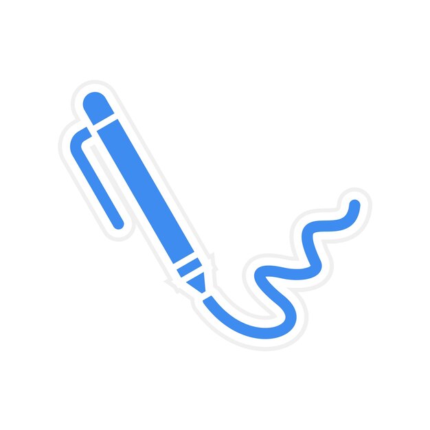 Imagen vectorial del icono del bolígrafo Se puede utilizar para la creatividad