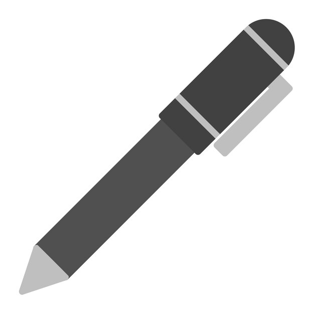 Imagen vectorial del icono del bolígrafo Puede utilizarse para artículos de oficina