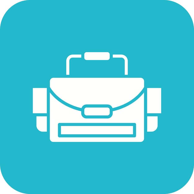 Imagen vectorial del icono de la bolsa de la cámara Se puede utilizar para la fotografía
