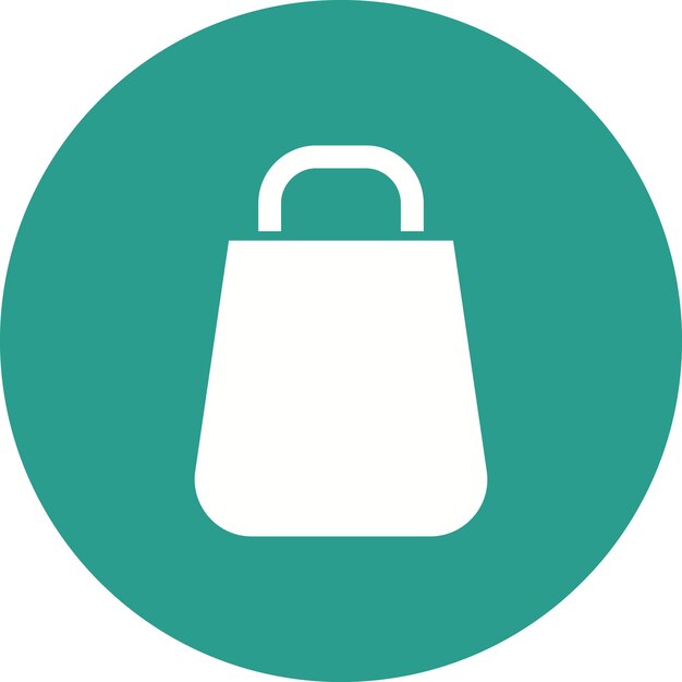 Imagen vectorial del icono de la bolsa de compras Se puede utilizar para el comercio electrónico