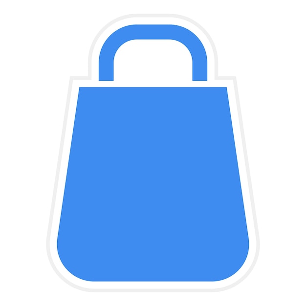 Imagen vectorial del icono de la bolsa de compras Se puede utilizar para el comercio electrónico