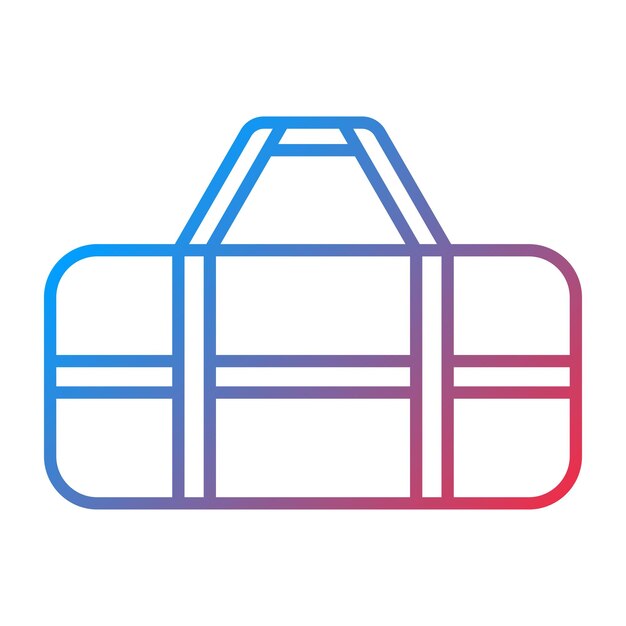 Imagen vectorial del icono de la bolsa deportiva Se puede usar para Pilates