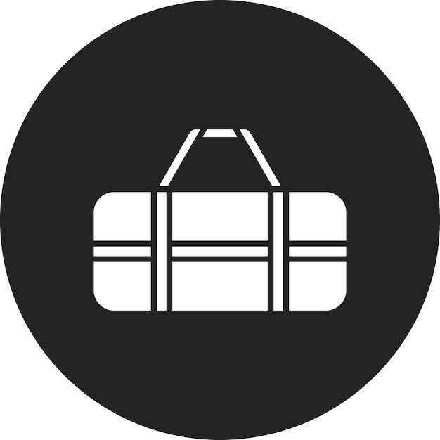 Imagen vectorial del icono de la bolsa deportiva Se puede usar para Pilates