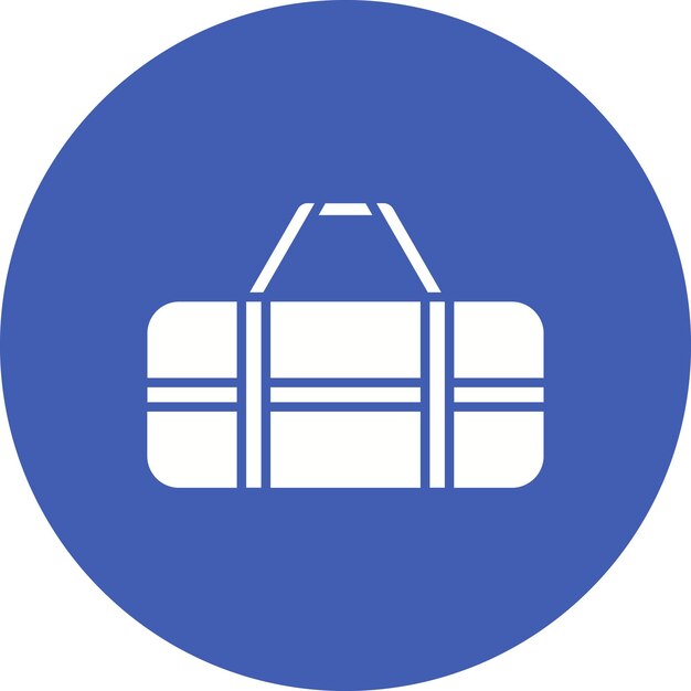 Imagen vectorial del icono de la bolsa deportiva Se puede usar para Pilates