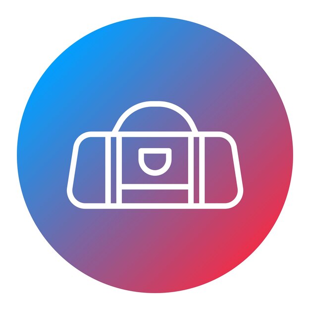 Imagen vectorial del icono de la bolsa deportiva Se puede usar para el voleibol