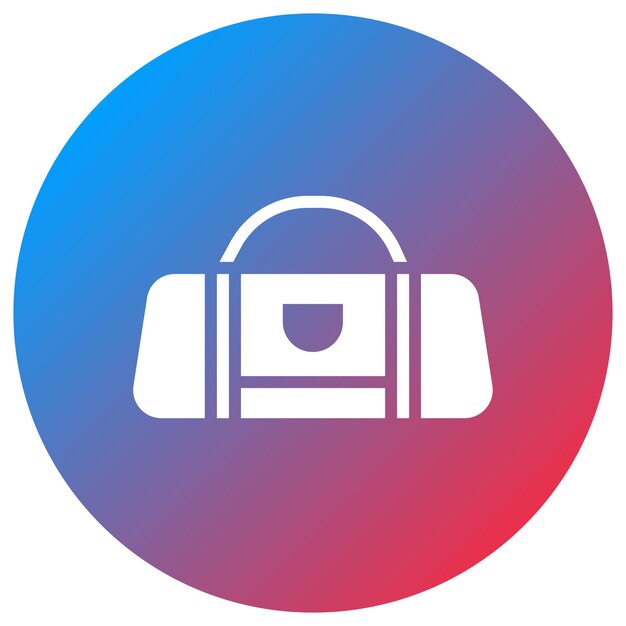 Imagen vectorial del icono de la bolsa deportiva Se puede usar para el voleibol