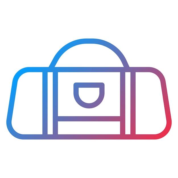 Imagen vectorial del icono de la bolsa deportiva Se puede usar para el voleibol