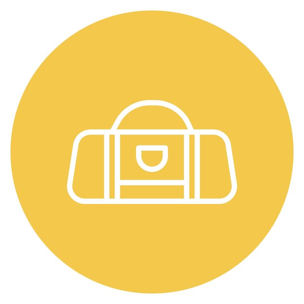 Imagen vectorial del icono de la bolsa deportiva Se puede usar para el voleibol