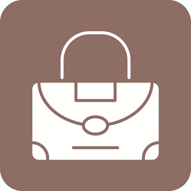 Imagen vectorial del icono de la bolsa de embrague Se puede usar para la moda