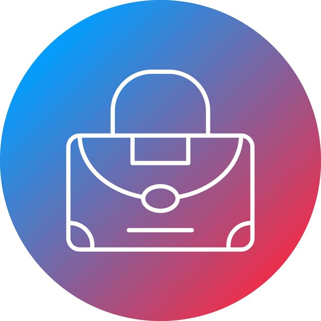 Imagen vectorial del icono de la bolsa de embrague Se puede usar para la moda