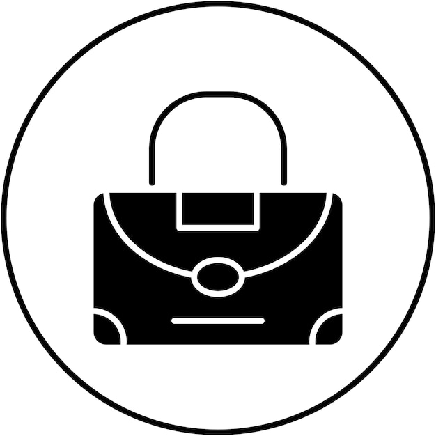 Imagen vectorial del icono de la bolsa de embrague Se puede usar para la moda