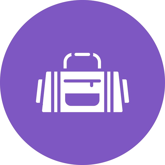 Imagen vectorial del icono de la bolsa de gimnasio Se puede usar para el bienestar físico