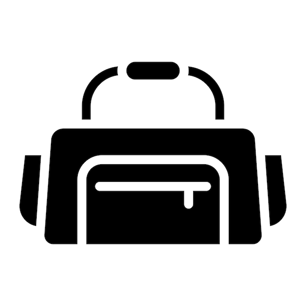Imagen vectorial del icono de la bolsa de gimnasio Se puede usar para Fitness