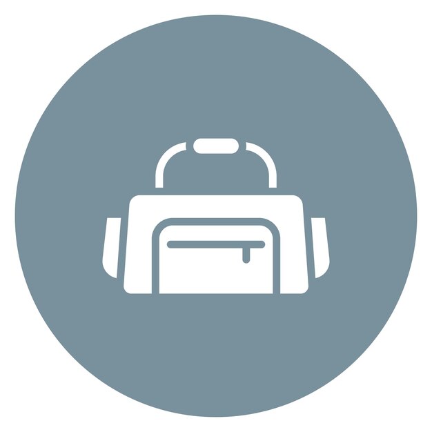 Imagen vectorial del icono de la bolsa de gimnasio Se puede usar para Fitness