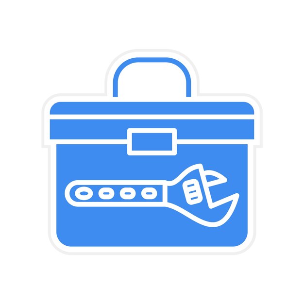 Imagen vectorial del icono de la bolsa de herramientas Se puede utilizar para mejoras en el hogar