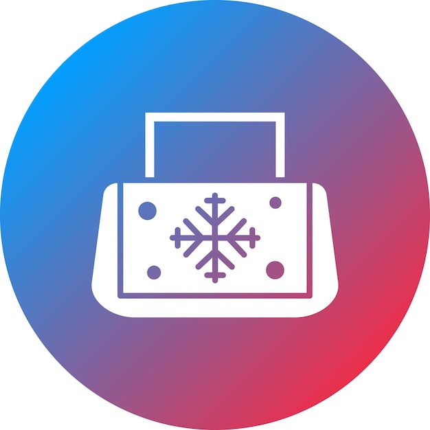 Imagen vectorial del icono de la bolsa de hielo Se puede usar para Spa