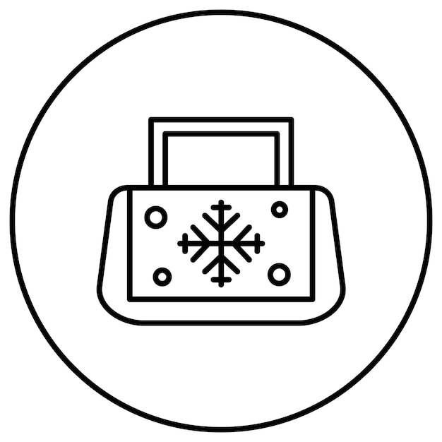 Imagen vectorial del icono de la bolsa de hielo Se puede usar para Spa