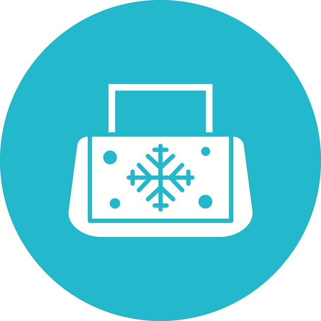 Imagen vectorial del icono de la bolsa de hielo Se puede usar para Spa