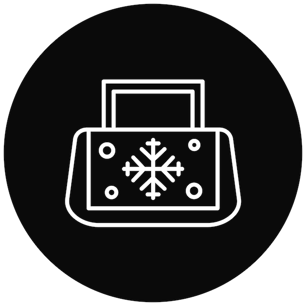 Imagen vectorial del icono de la bolsa de hielo Se puede usar para Spa