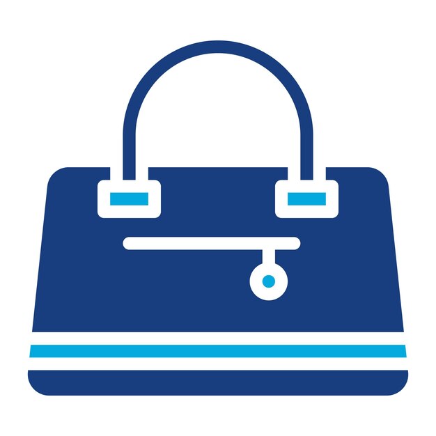 Imagen vectorial del icono de la bolsa de mano Se puede usar para lujo