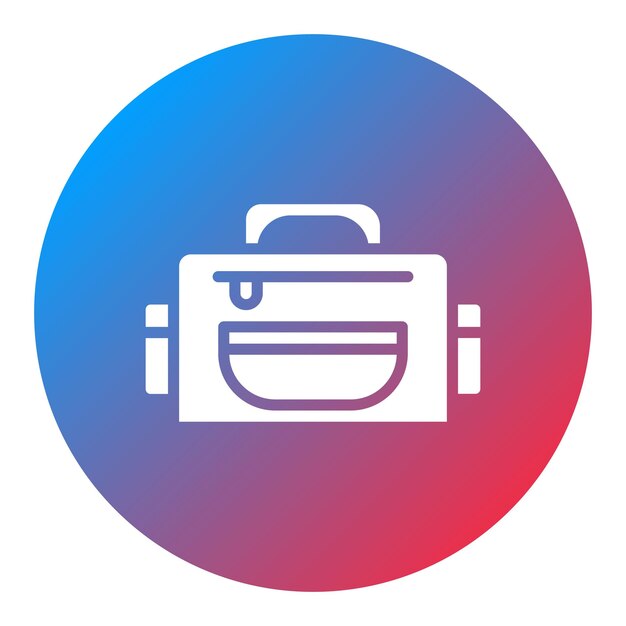Imagen vectorial del icono de la bolsa de pañales Se puede usar para la maternidad