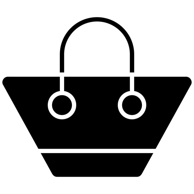 Imagen vectorial del icono de la bolsa de playa Se puede usar para Coastline