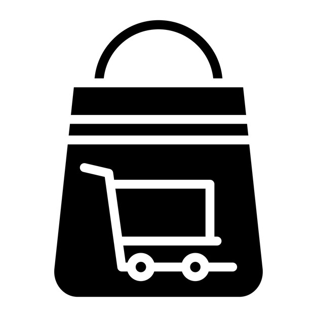 Imagen vectorial del icono de la bolsa Se puede utilizar para la tienda en línea